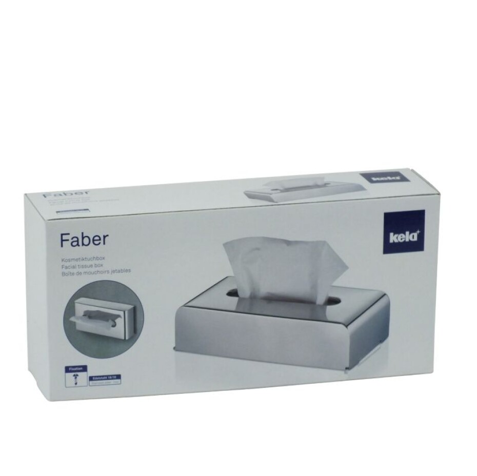 KELA Kosmetický box na kapesníky FABER nerez KL-22860 - main (3)