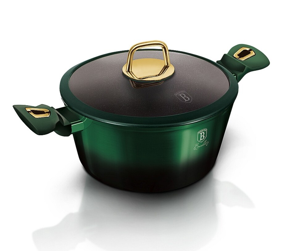 BERLINGERHAUS Kastrol s poklicí a titanovým povrchem 20 cm Emerald Collection BH-6057 - main (5)