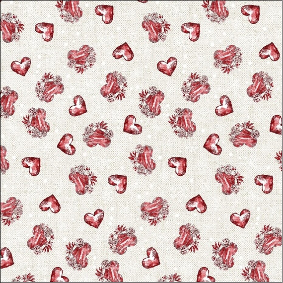 B.E.S. - Petrovice, s.r.o. Ubrus DEKOTEX - Srdíčka Rozměr: 140 x 180 - main (1)