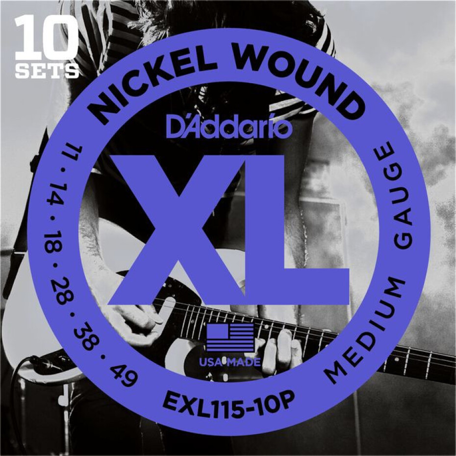 D'Addario EXL115-10P Blues/Jazz Rock - .011 - .049 - main (0)