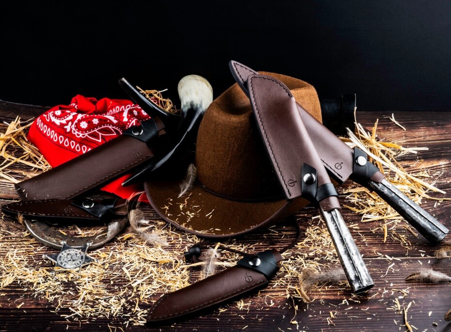 Ochranné pouzdro na nůž LEATHER, na filetovací nůž, kůže, Forged - main (3)