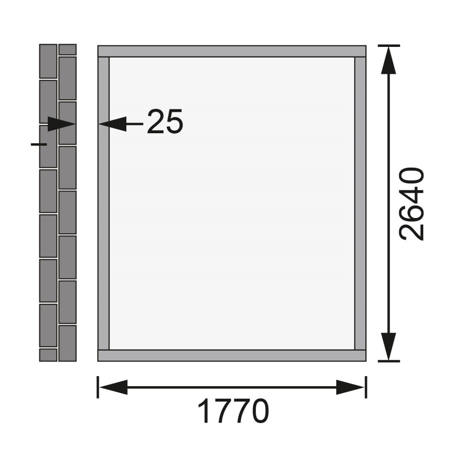 Dřevěný domek KARIBU WANDLITZ 3 (55256) natur LG2729 - main (2)