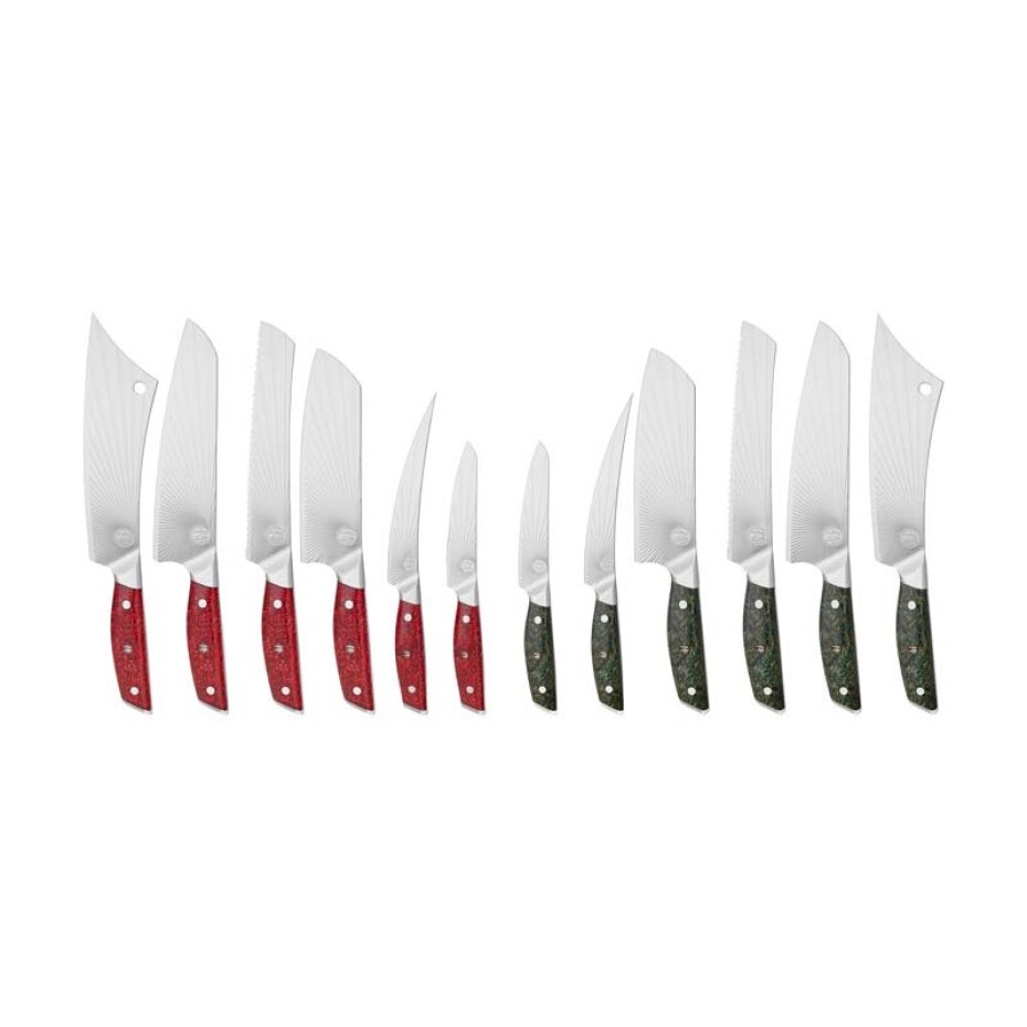 Kuchařský nůž BBQ MAX SANDVIK GREEN NORTHERN SUN 21 cm, zelená, Dellinger - main (3)