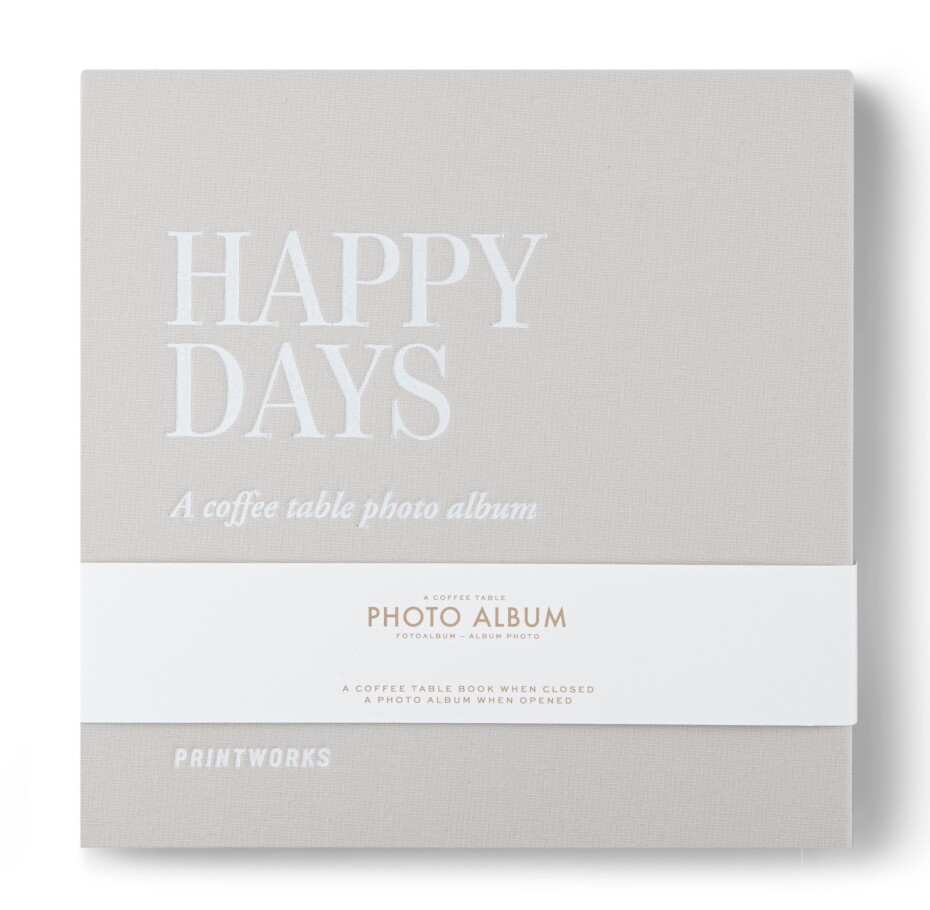 Fotoalbum HAPPY DAYS S, stříbrná, Printworks - main (0)