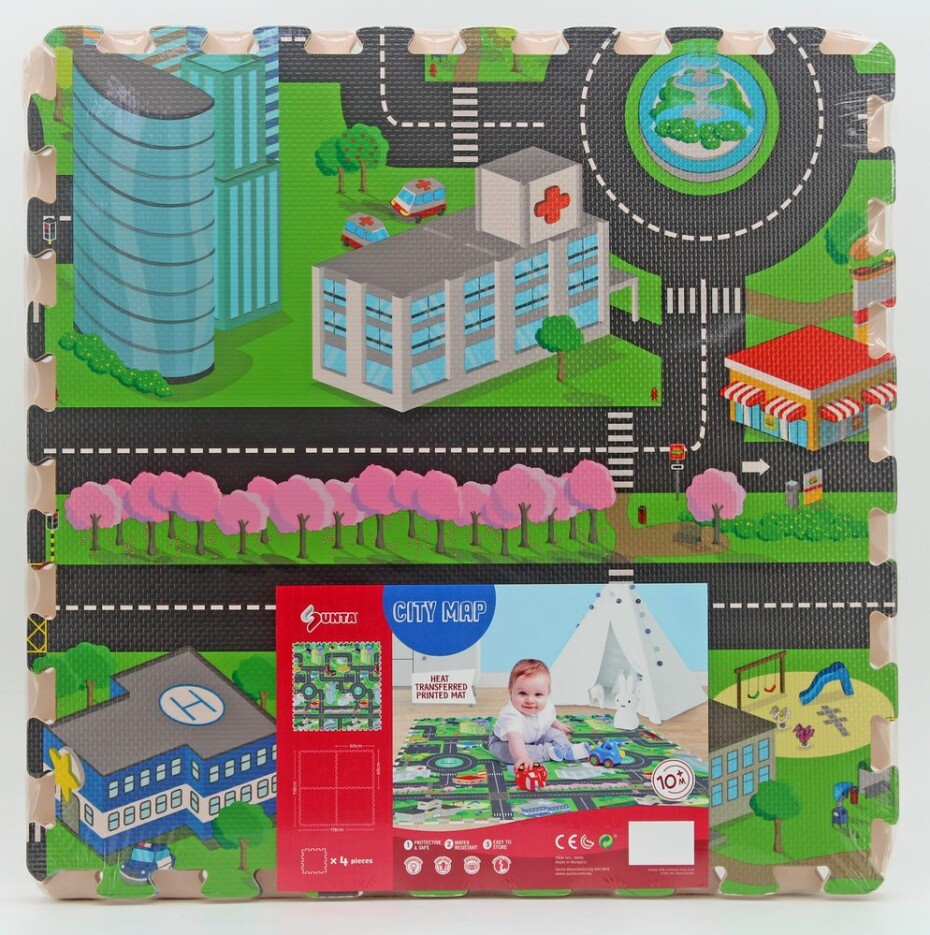 Měkké bloky na podlahu město 118 x 118 cm, Wiky - main (0)