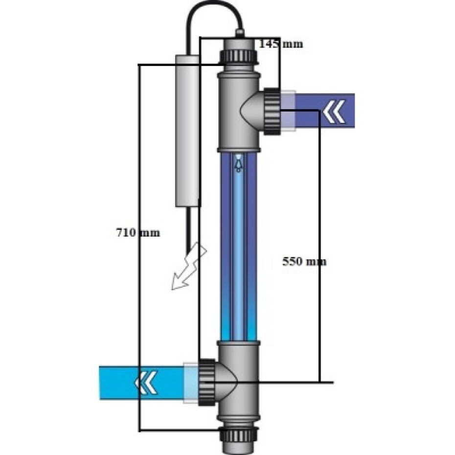 Hanscraft UV sterilizátor UV-C Super FLEX 40W - main (1)