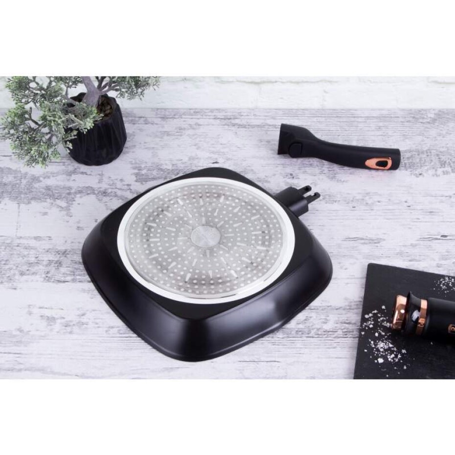 BERLINGERHAUS Pánev grilovací s odnímatelnou rukojetí 28 cm Black Rose Collection BH-1953 - main (5)