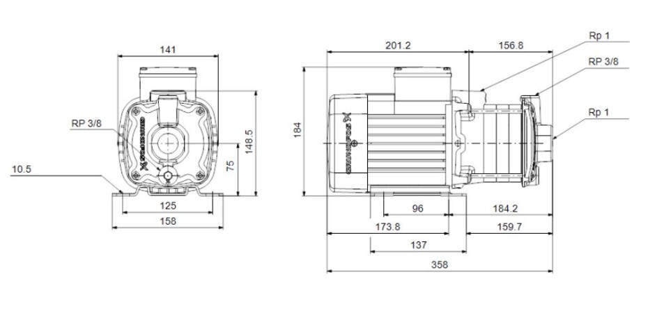 Čerpadlo GRUNDFOS CM3-6 A-R-A-E (96807027) - main (2)