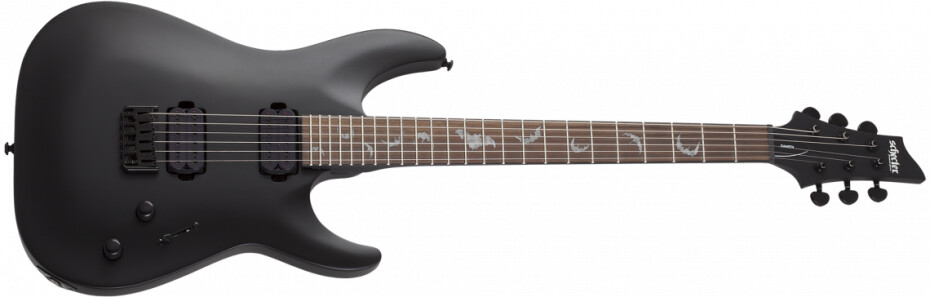 Schecter Damien-6 - Satin Black - main (0)
