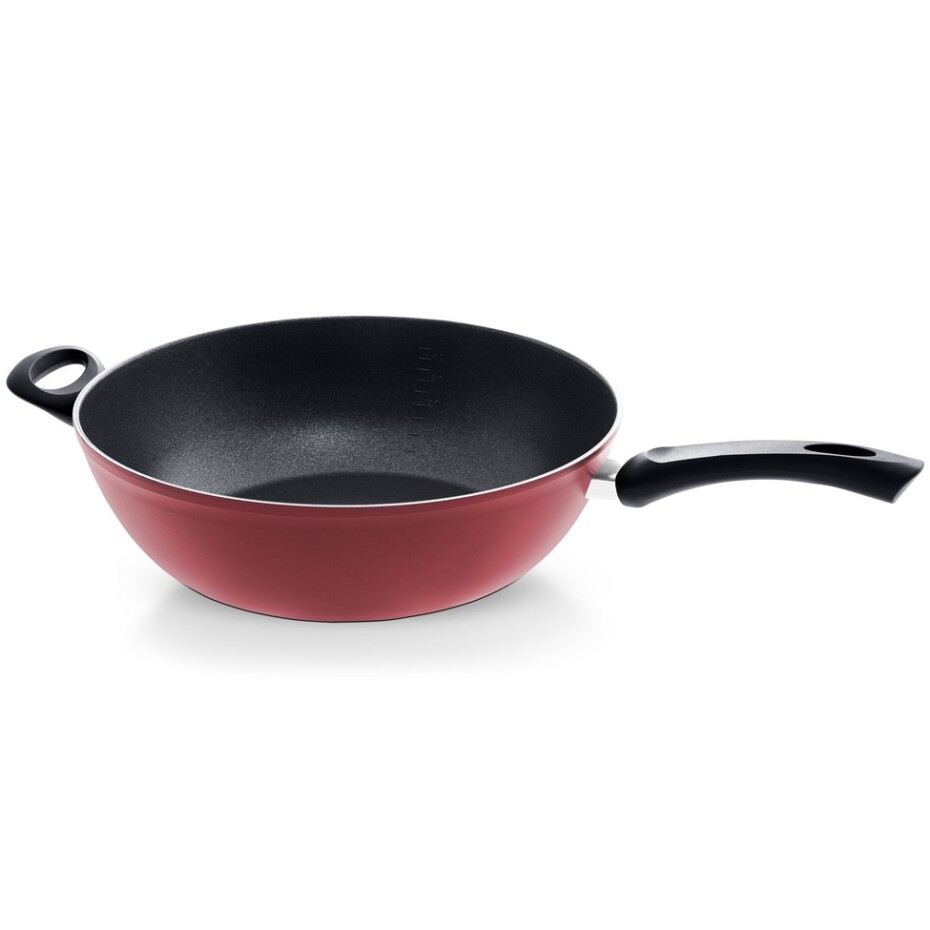 Wok COLOR EDITION 32 cm, červená, hliník, Fissler - main (1)