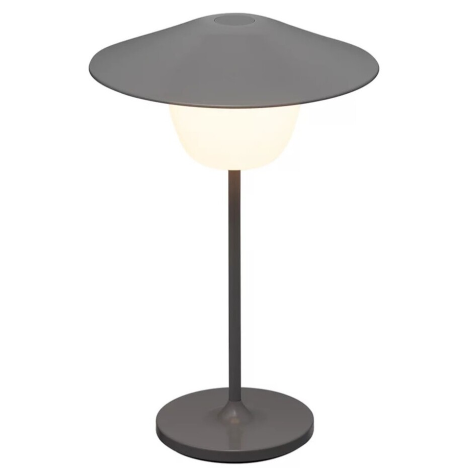 Přenosná stolní lampa ANI MINI 21 cm, LED, teplá šedá, hliník, Blomus - main (6)