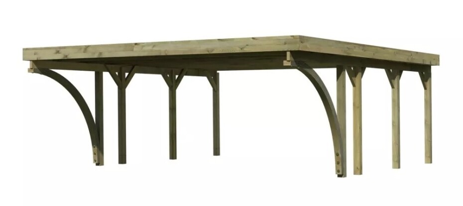 Carport KARIBU CLASSIC 2C 61962 LG3312 - main (1)