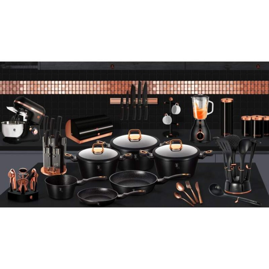 BERLINGERHAUS Pekáč s poklicí s mramorovým povrchem 28 cm Black Rose Collection BH-1640 - main (2)