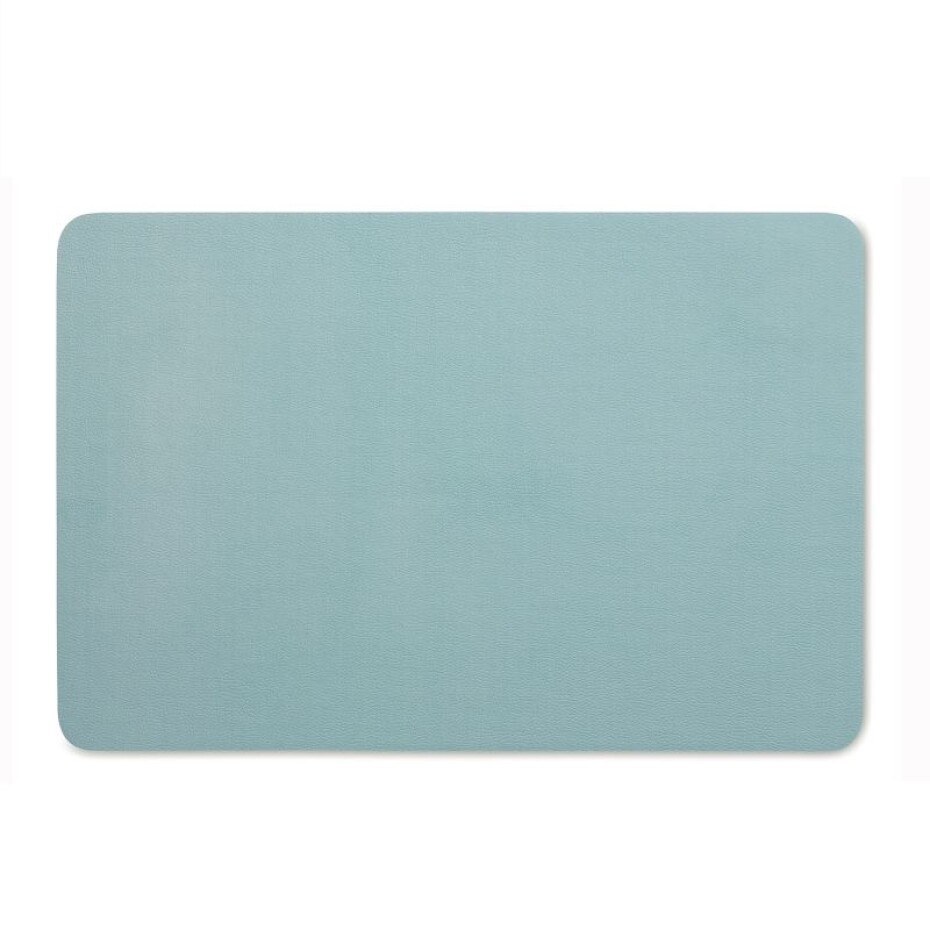 KELA Prostírání KIMARA 45x30 cm imitace kůže světle modrá KL-12311 - main (2)
