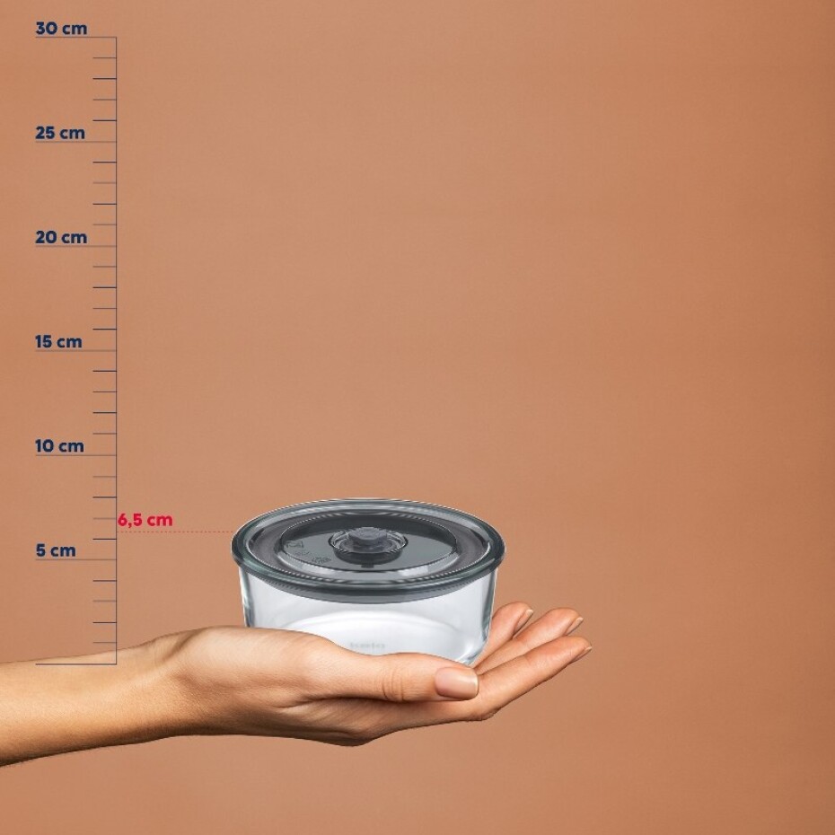KELA Dóza na potraviny skladovací Aurelia sklo 6,5cm 15,5cm 0,7l
 KL-12640 - main (5)