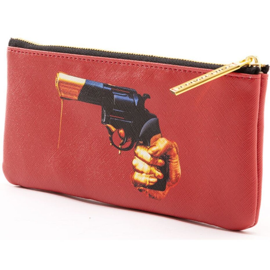 Kosmetická taštička TOILETPAPER REVOLVER 21 x 9 cm, červená, Seletti - main (2)