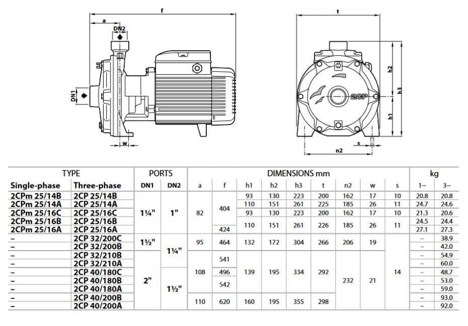 Pedrollo 2CP 25/16B 400V - main (2)