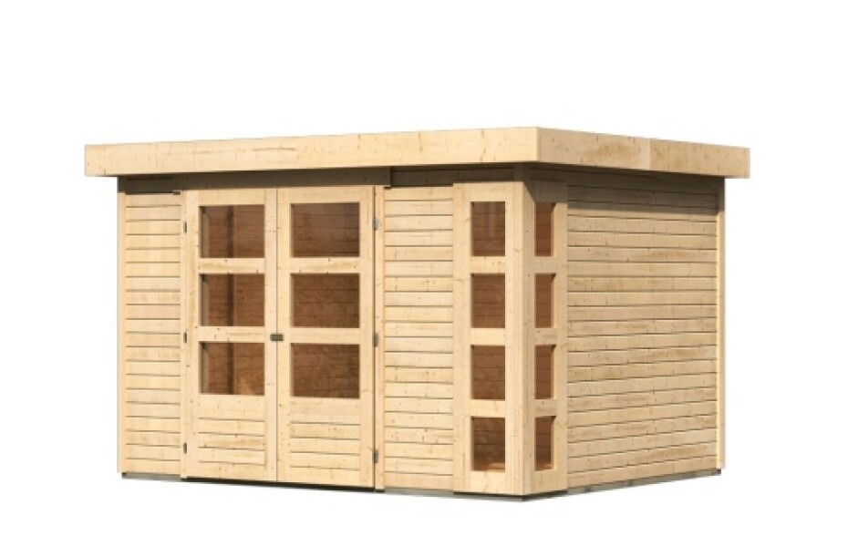 Dřevěný domek KARIBU KERKO 5 (9183) natur LG2981 - main (0)