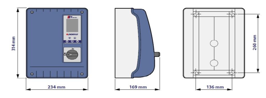 Řídící jednotka Pedrollo E1 Provedení: TRI/1 - main (1)