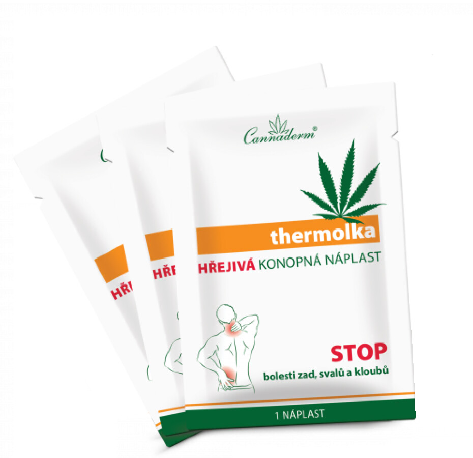Cannaderm Thermolka HŘEJIVÁ KONOPNÁ NÁPLAST 1 ks - main (0)