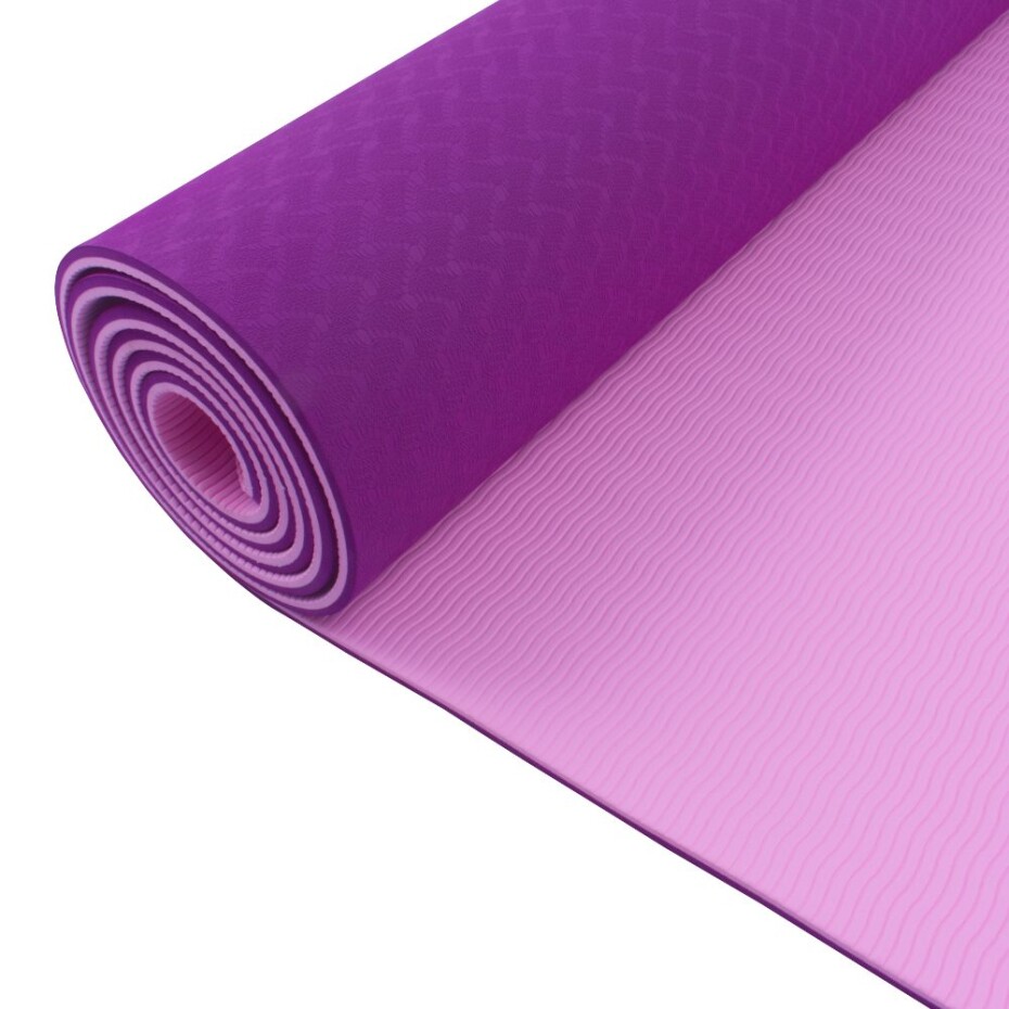 Podložka na cvičení Sportago TPE Yoga dvouvrstvá 173x61x0,6 cm Fialová - main (5)