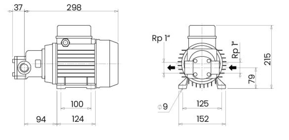 Zubové čerpadlo SEAR CF 400V 0,75kW (by pass) - main (2)
