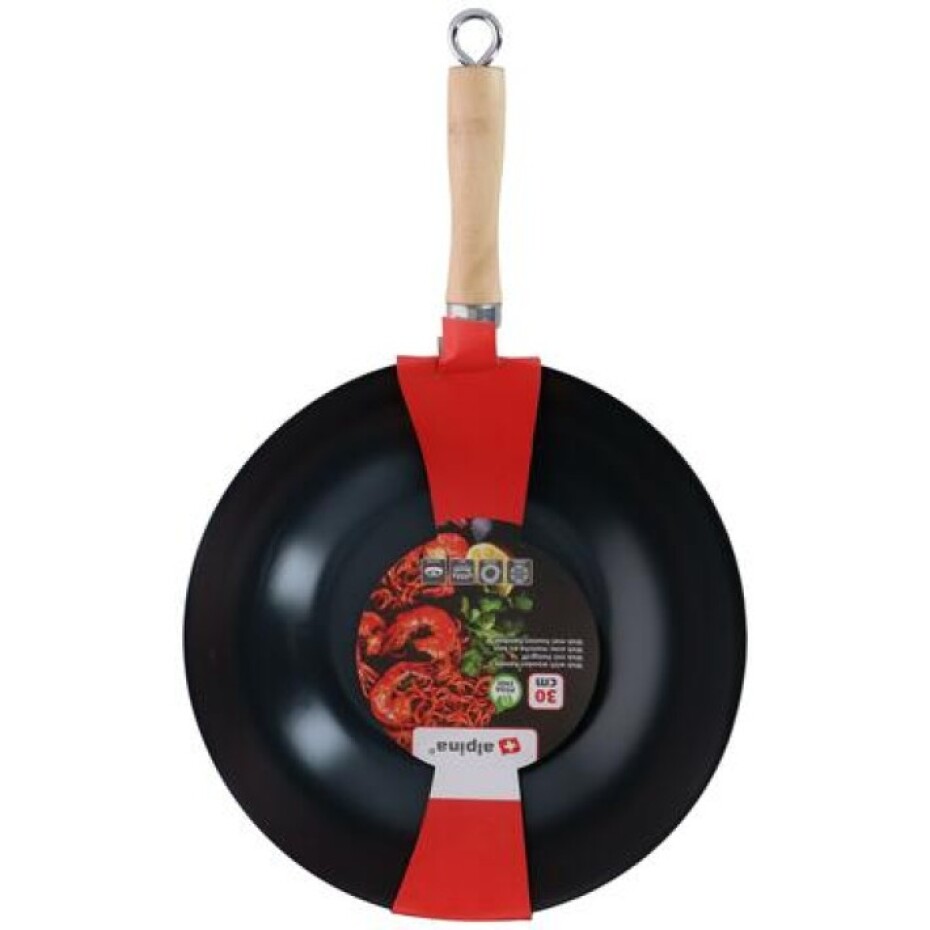 ALPINA Ocelová pánev Wok s nepřilnavým povrchem 30 cm ED-224177 - main (2)