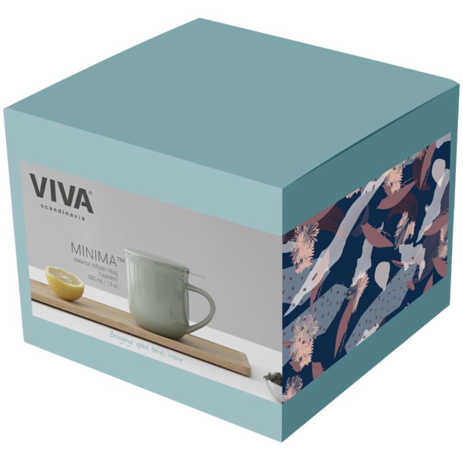 Hrnek na čaj s infuzérem MINIMA EVA 350 ml, černá, porcelán, Viva Scandinavia - main (4)