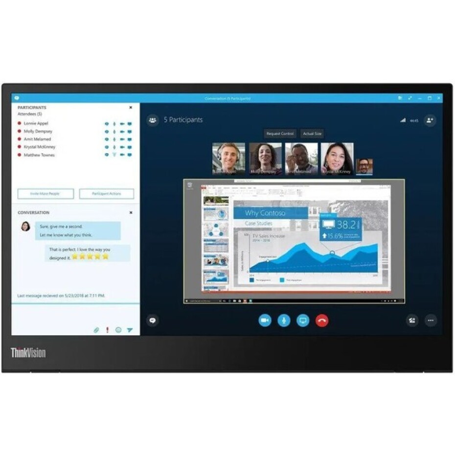 Lenovo ThinkVision M14 monitor 14" - main (0)