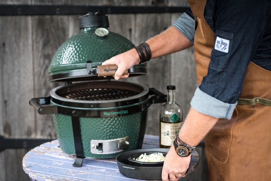 Gril na dřevěné uhlí MINIMAX, zelená, Big Green Egg - main (6)