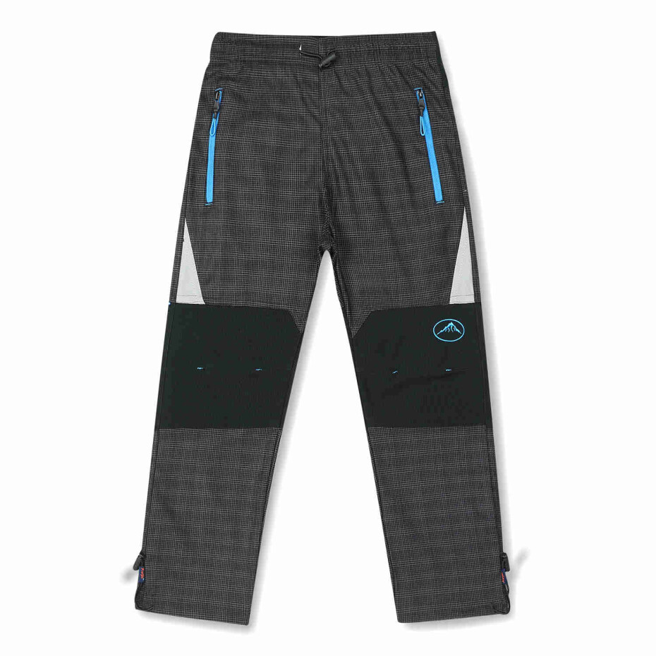 Chlapecké outdoorové kalhoty - KUGO G9625, šedá - modrý zip Barva: Šedá, Velikost: 98 - main (0)