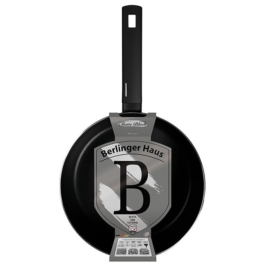 BERLINGERHAUS Pánev prohazovací 26 cm Matte Black Collection BH-8176 - main (1)