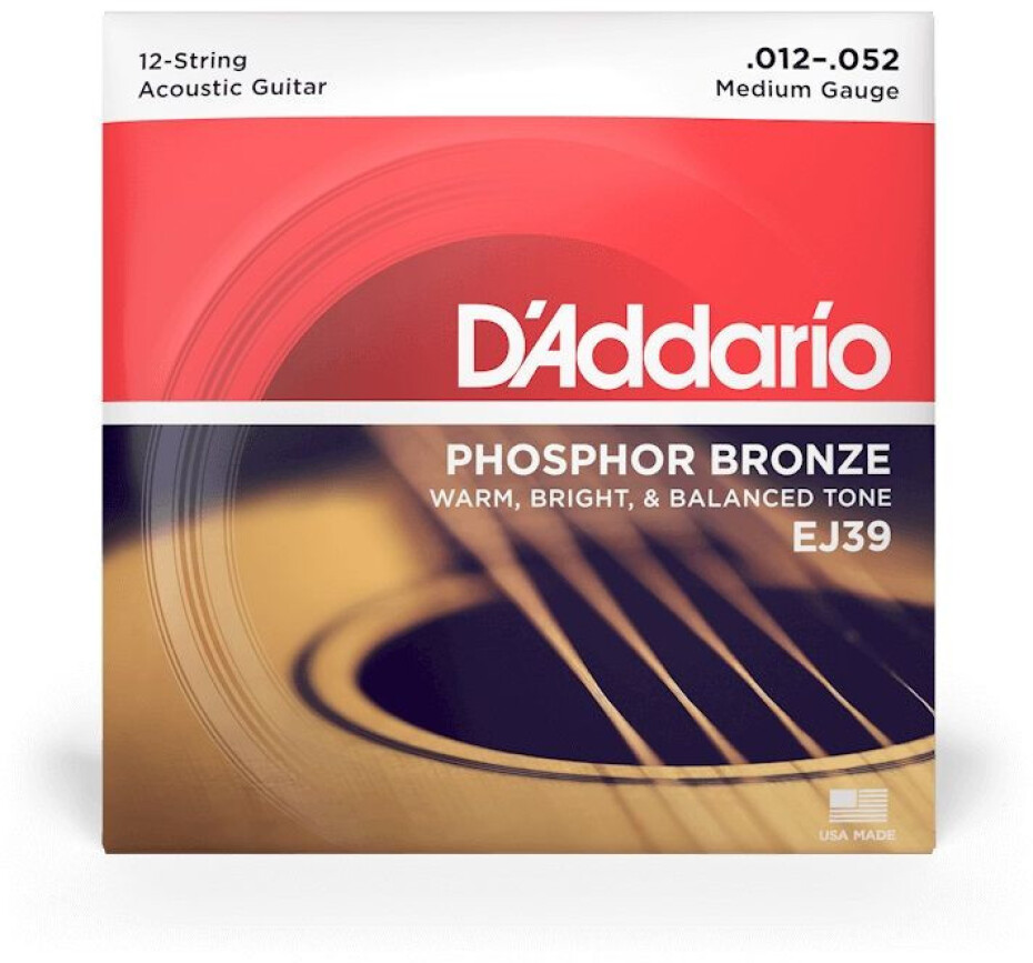 D'Addario EJ39 Phosphor Bronze 12 Light - .012 - .052 - main (0)