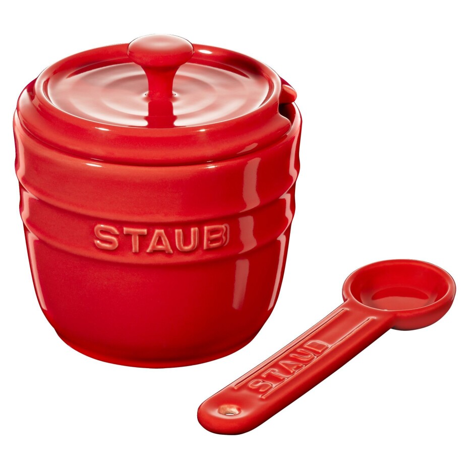 Cukřenka 250 ml, červená, keramika, Staub - main (2)