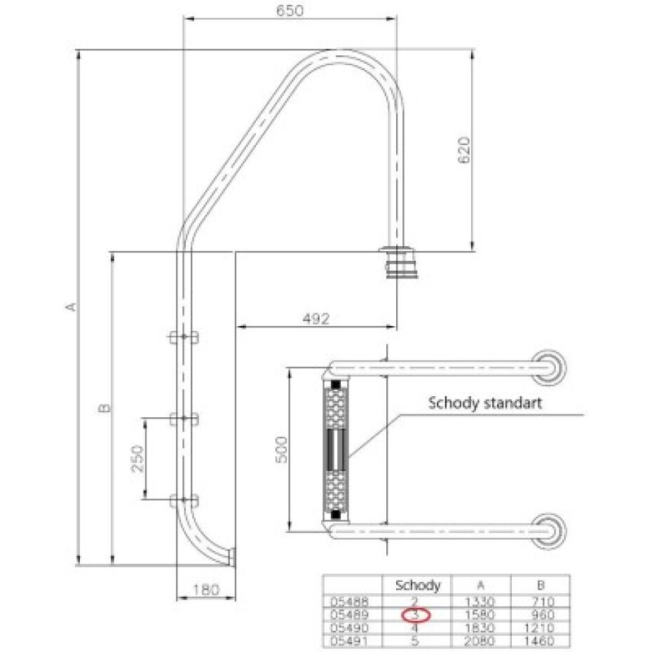 Planet Pool bazénové schůdky (ŠIROKÉ)pro zapuštěné bazény s hl. 120 cm - main (3)