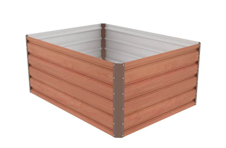 G21 Vyvýšený záhon G21 Daisy 120 x 90 x 52 cm, plechový, hnědý G21-63900233 - main (3)