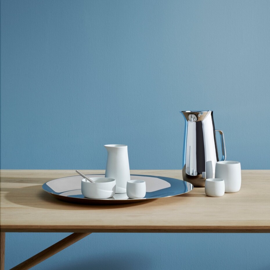 Dekorativní podnos NORMAN FOSTER 46 cm, stříbrná / zlatá, nerezová ocel, Stelton - main (1)