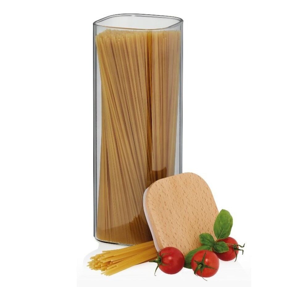 KELA Dóza skladovací sklo / dřevo NEA 2 l KL-10779 - main (1)