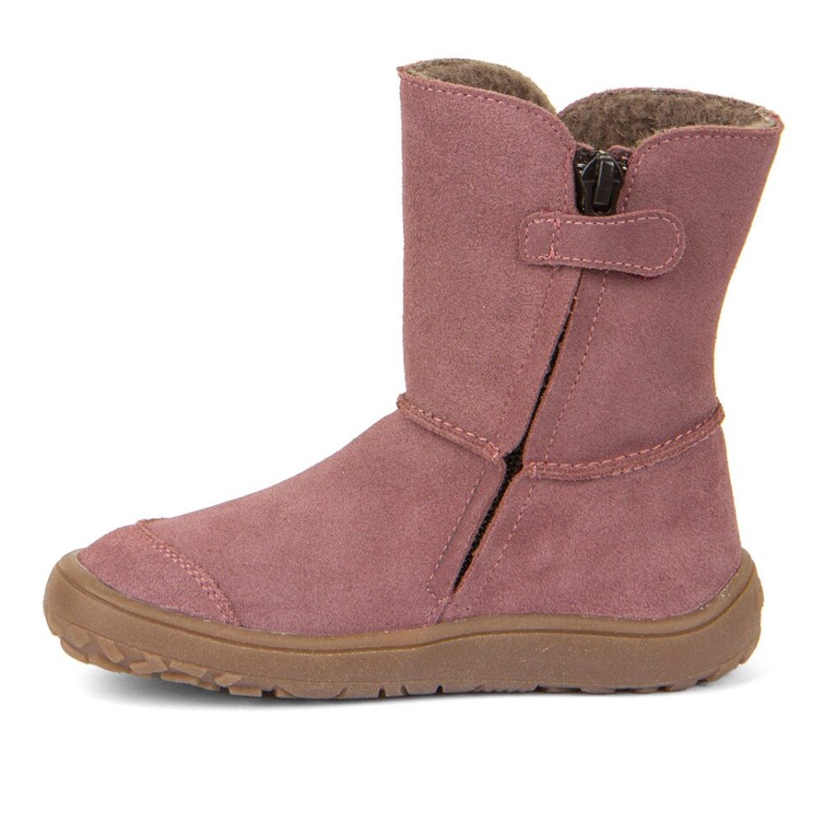 Dívčí zimní barefoot boty TEX SUEDE  Dark Pink, Froddo, G3160238, růžová - 33 - main (1)