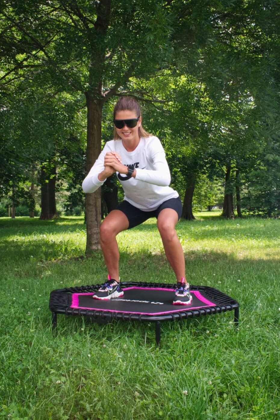 Sportago Whee jumping trampolína 122 cm, růžová - main (11)