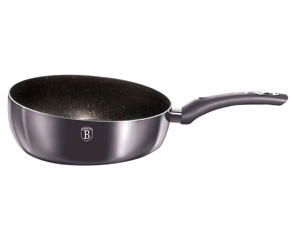 BERLINGERHAUS Pánev prohazovací s mramorovým povrchem 26 cm Carbon PRO Line BH-6906 - main (0)