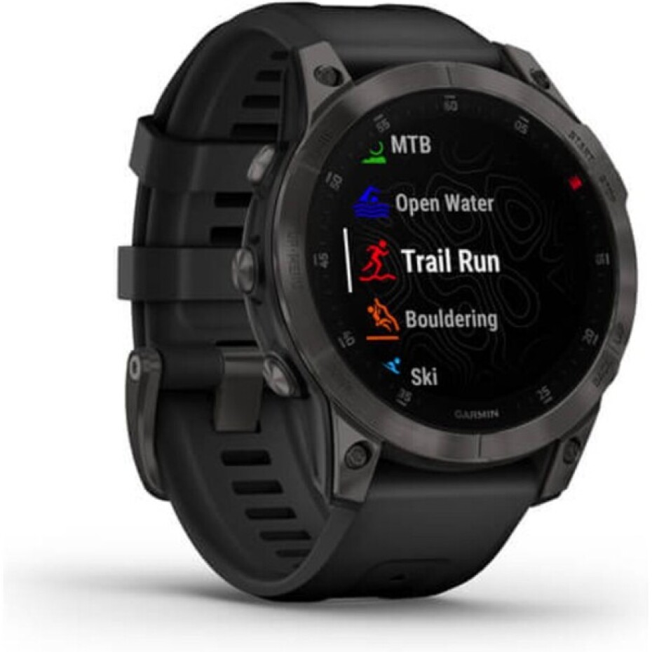 Garmin epix (Gen 2) Sapphire, černé/ černý silikonový řemínek - main (2)