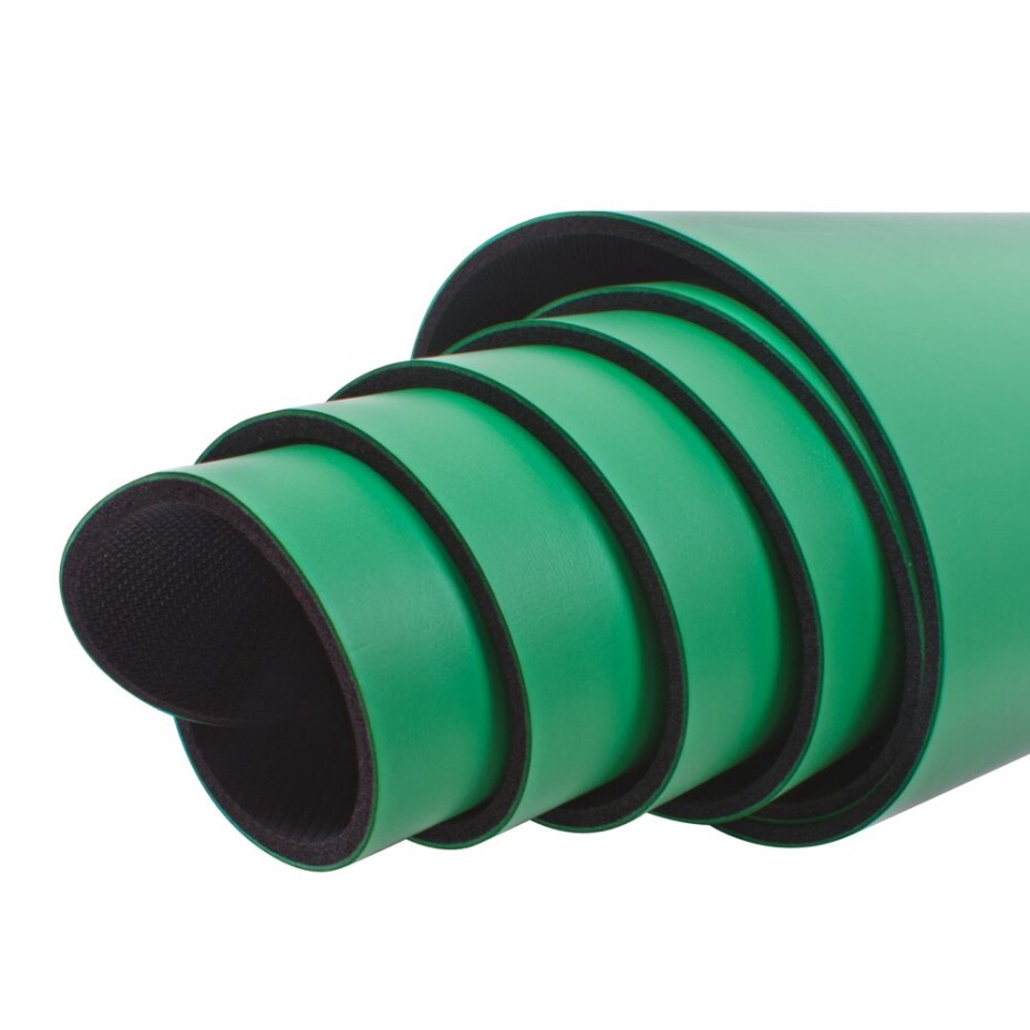 Gumová jóga podložka Sportago Indira 183x66 cm - zelená - 5 mm - main (7)