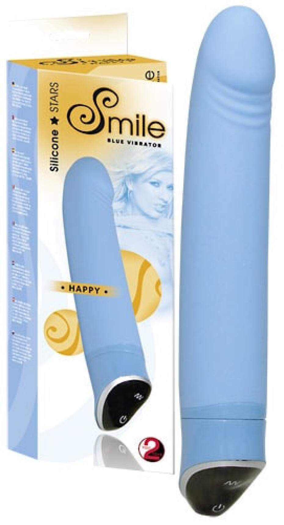 Vibrátor Smile Happy Modrá - main (2)