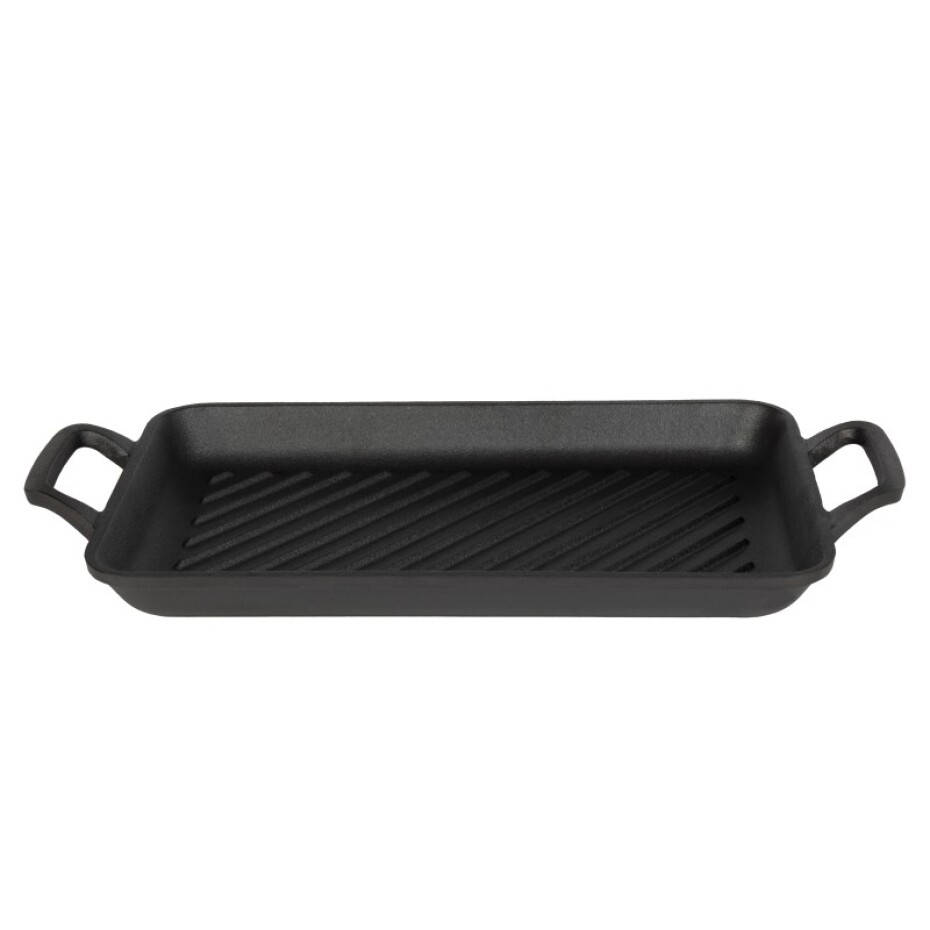 BERLINGERHAUS Grilovací deska litinová obdélníková 33*22*4,5 cm černá BH-6532 - main (0)