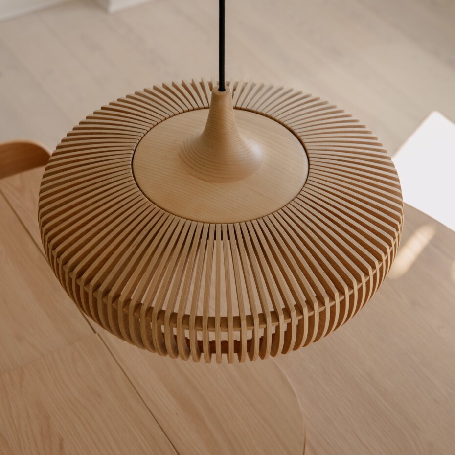Stínidlo CLAVA DINE 43 cm, přírodní, dřevo, Umage - main (5)