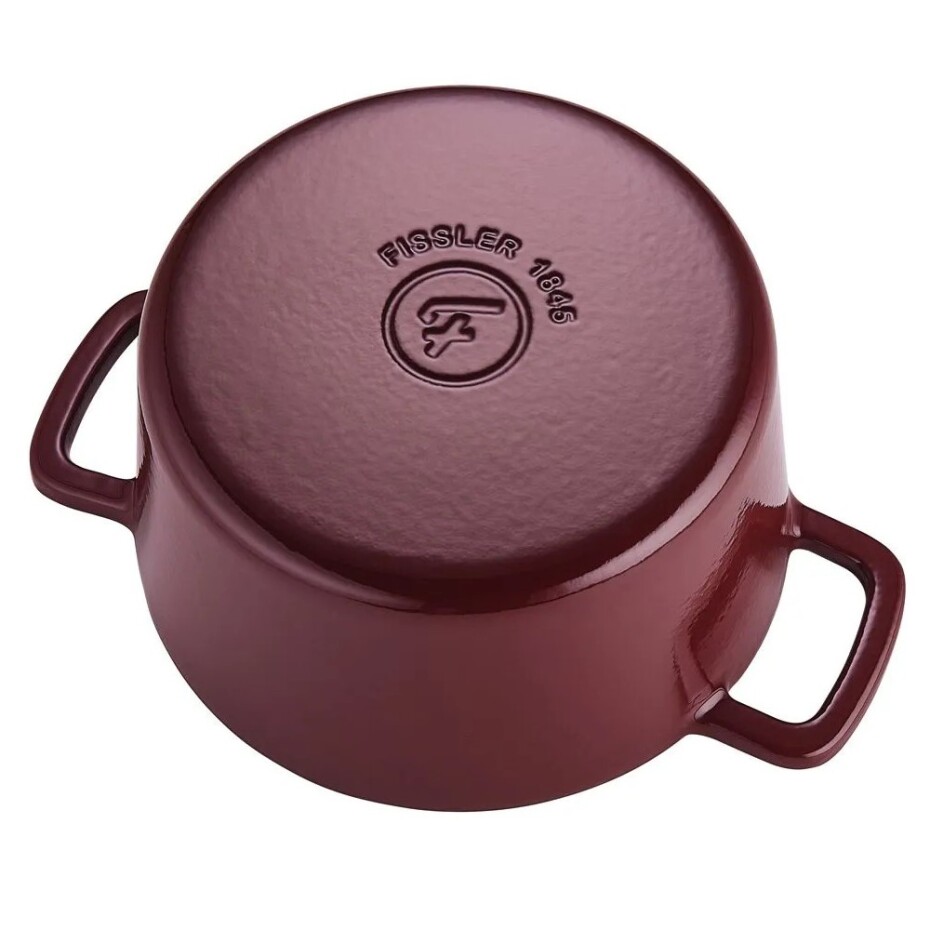Zapékací mísa MOMENTS 24 cm, vínově červená, litina, Fissler - main (7)