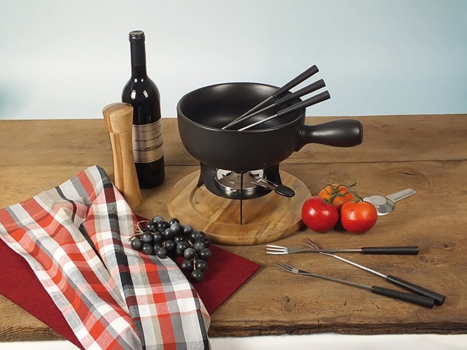KELA Sýrové fondue COUNTRY nerez / keramika o22 cm KL-16640 - main (1)