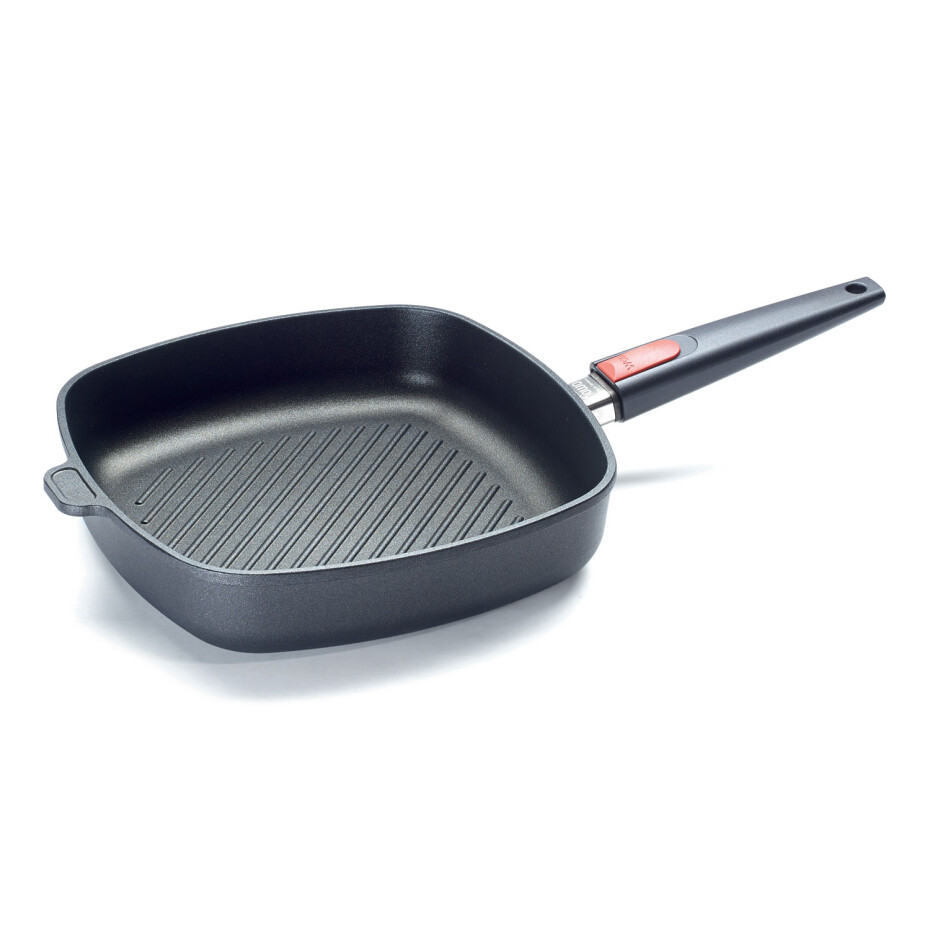 Grilovací pánev TITANIUM NOWO 28 x 28 cm, s odnímatelnou rukojetí , titan, WOLL - main (0)