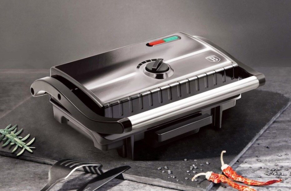 BERLINGERHAUS Elektrický kontaktní gril s nepřilnavým povrchem Carbon PRO Line BH-9340 - main (3)